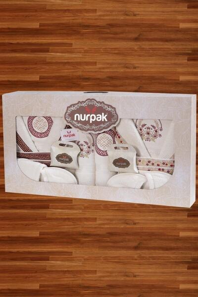 MaisonArt Nurpak Meltem Family Σετ μπουρνούζι 16 τεμαχίων, σετ μπουρνούζι σε κουτί