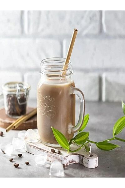 yuandong 100% Natural Bamboo Straw 20 cm 25 Pieces, Natural Straw