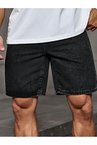 WKM شورت جينز للرجال بقصة عادية