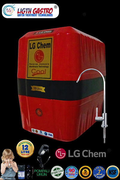 ligth gastro LG Chem COOL SPECIAL POMPALI 12 LİTRE 7 FİLTRE 14 AŞAMALI KIRMIZ...