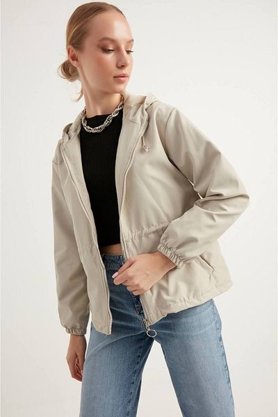OYERGA MODA Women's Hooded Raincoat