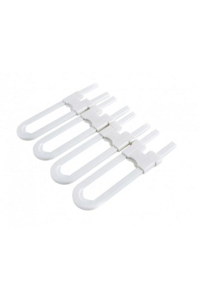Empria Set of 4 U-shaped cabinet door locks 18.3x4.5 cm