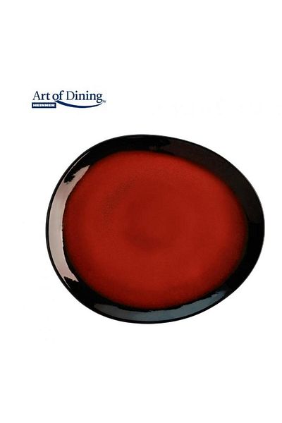 Heinner Set 4 x farfurie ovala ceramica Heinner HR-LH-VFO214, Vulcano, 21 cm