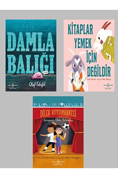 TÜRKİYE İŞ BANKASI KÜLTÜR YAYINLARI Kitaplar Yemek İçin Değildir + Damla Balı...