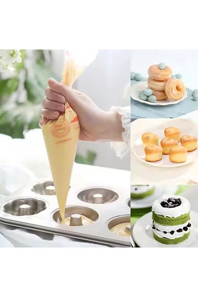 Generic Sharpdo 100 Piece Cake Decorating Disposable Piping Bags White 26x17cm