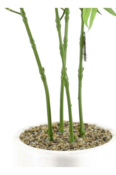 DRAMA HOME Artificial bamboo tree with white pot 120cm