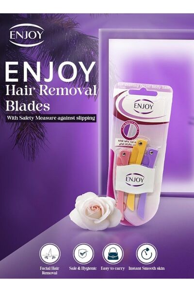 Enjoy 3pcs Razor for Shaving Facial Body Hair-Professional Hair Removal & Exfoliation Tool