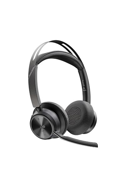HP Poly Voyager Focus 2 Headset, Bluetooth, USB-A/C, Charging Stand, Black