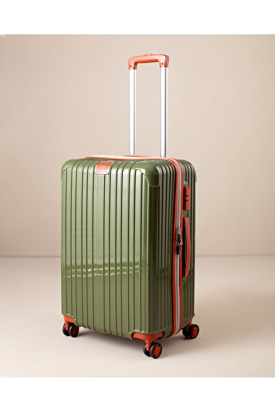 Madame Coco Chest Orta Boy Valiz/Bavul - Yeşil