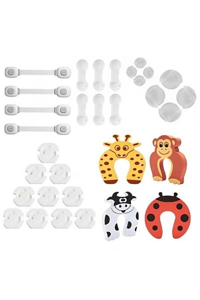 Empria Set Of 32 Pieces Of Furniture And Socket Protectors For Child Safety