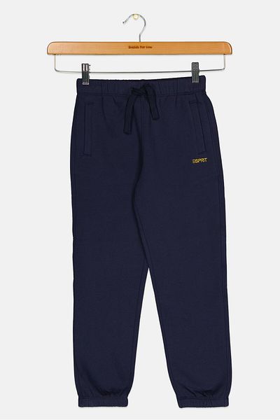 Esprit Kids Boy Embroidered Logo Sweatpants, Navy