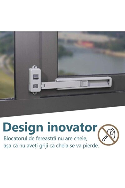 Empria Window lock, window safety, Gray, child window protection