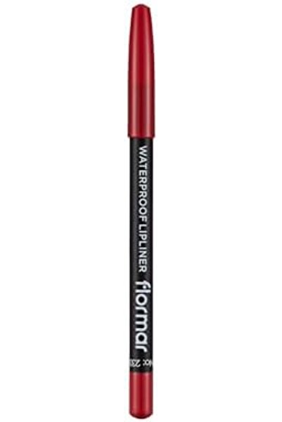 Flormar Lip Liner Pencil, 233 Dramatic Red, Matte