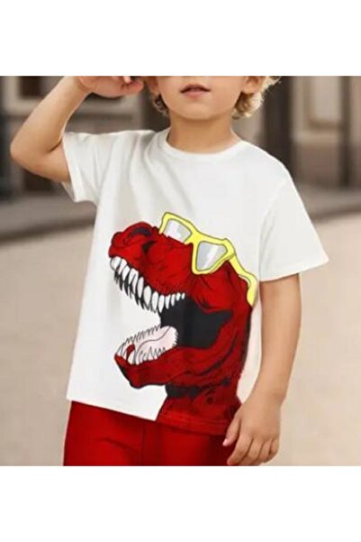 BEBEĞİME ÇORAP Dečačka majica kratkih rukava okrugla kragna Dinosaur Štampano