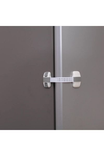 Empria Set Of 4 Flexible And Adjustable Cabinet Protectors, 20 X 5.5 Cm, Grey