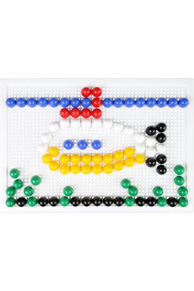 LENA Creative set Multicolored Mosaic with 120 pieces of 15 mm opaque