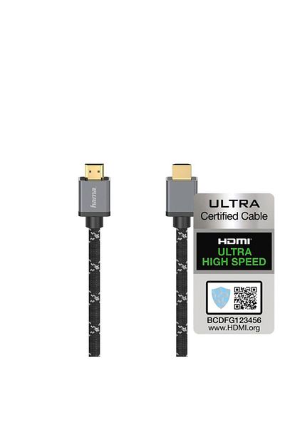 Hama Ultra High Speed HDMI Cable, Certified, Plug - Plug, 8K, alu, 2.0 m