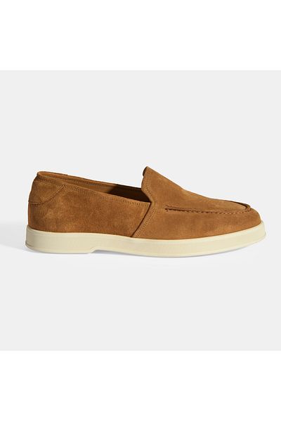 Desa Peraleda Tan Men's Slip-On Suede Loafer