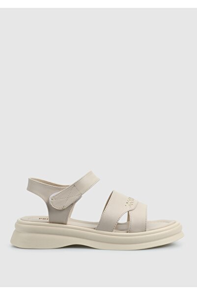 Provoq Бежеві жіночі плоскі босоніжки