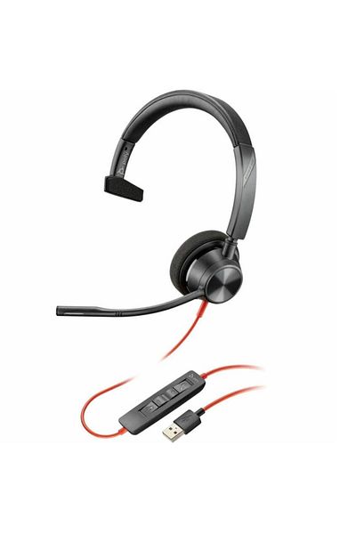 HP Poly Blackwire 3315 USB-A Headset, Microsoft Teams Certified, Black