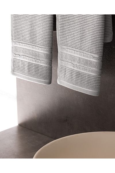 Madame Coco Alice 100% Cotton 2-Piece Hand Towel - Gray - 30X46 cm