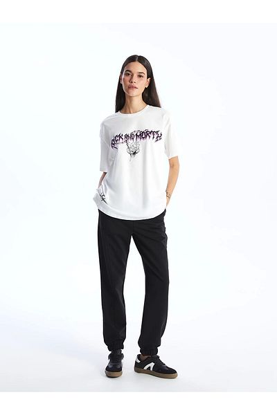 LC Waikiki XSIDE Μαύρο γυναικείο ελαστικό στη μέση ίσιο Jogger Sweatpants