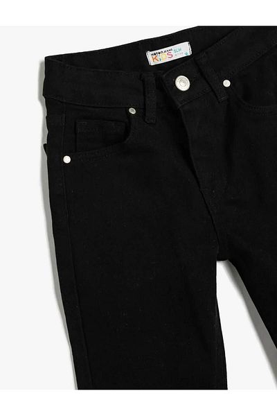 Koton Slim Black Boy Jean Trousers 5Wkb40025Td