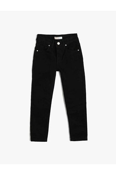 Koton Slim Black Boy Jean Trousers 5Wkb40025Td
