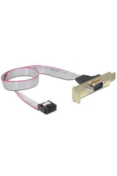 Gembird Cablu intern Gembird CC-DB9ML-01, Serial port DB9 - VGA, low-profile, 40cm, plat