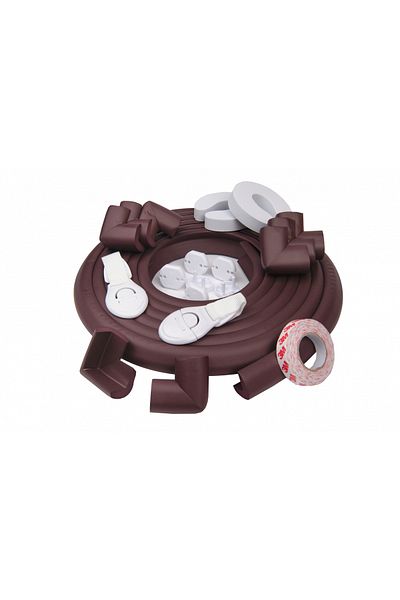 Empria Child Safety Kit - Soft Strips And Corners, Door Stops, Drawer And Socket Safety Devices, Grena