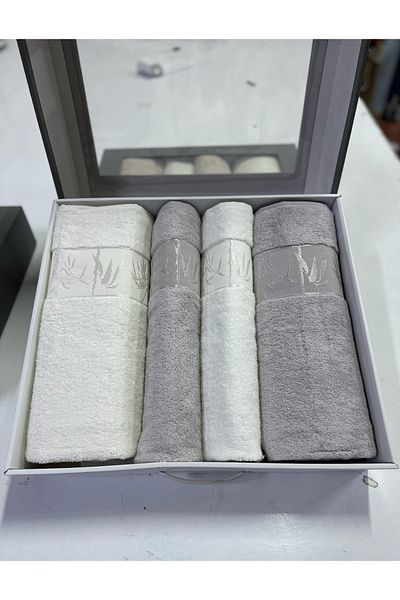 Nurpak Σετ πετσετών μπάνιου Bamboo 4 τεμαχίων
