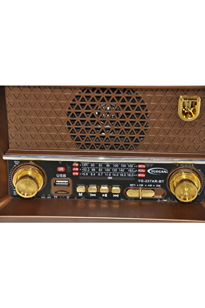 Denx Rechargeable HI-FI Radio with Remote Control, Large Capacity Battery, Portable, Retro Style FM Radio