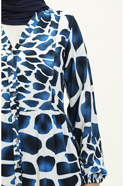 sefamerve Φόρεμα Saks White Viscose - Color Garnish, Μοντέλο 0146-04