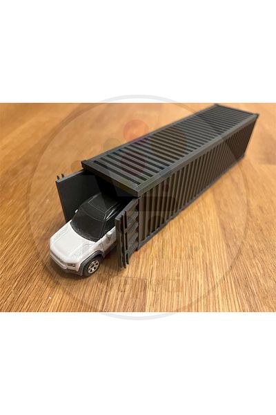 Bi'şeyler Sepeti 1:64 Double Container Diorama Garage Parking Diecast Double 2 Vehicle Container - Car Not Included.