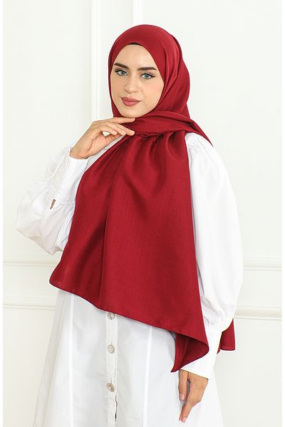 sefamerve Claret Red Armle Shawl - Μοντέλο 81076-18