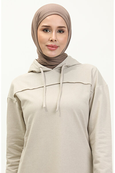 sefamerve İki İplik Eşofman Takım 3034-07 Bej