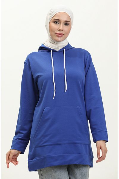 sefamerve Φούτερ Saks Color Two Thread Kangaroo Pocket - 23007-05