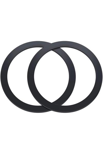 STOREMAX Ezg 0.4mm 2 Pcs Set Ultra Thin Adhesive Magnet Metal Ring with 3m Light for All Phones