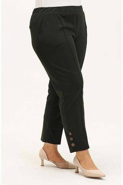 sefamerve Pantaloni de mărime mare 1035-06 kaki
