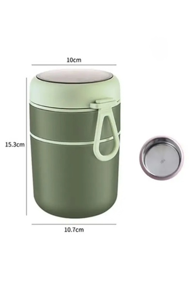 COOYA 710ml Stainless Steel Lunch Box, with Spoon, Food Heat Preservation Tank, Heat Preservation