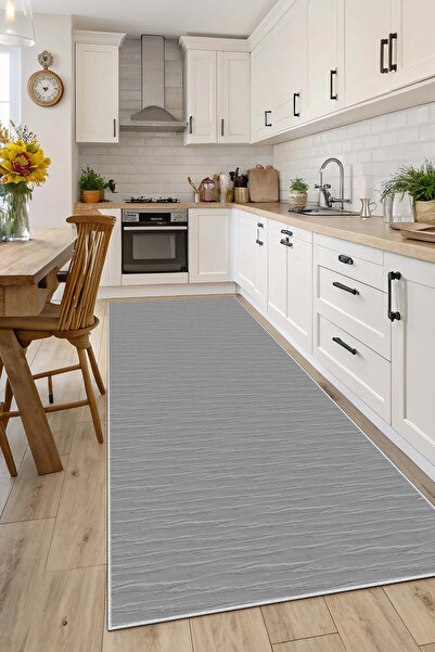 Evimle Makinede yıkanabilir kaymaz taban leke tutmaz mutfak halısı salon halı...