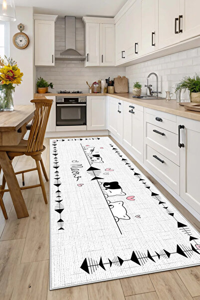 Evimle Makinede yıkanabilir kaymaz taban leke tutmaz mutfak halısı salon halısı /4123 Dikdörtgen