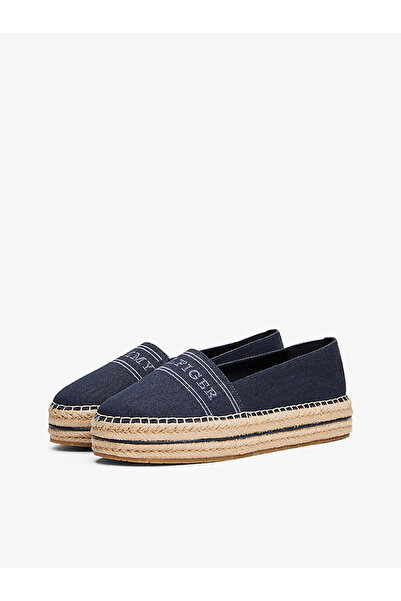 Tommy Hilfiger DENIM PLATFORM ESPADRILLE Kadın Babet FW0FW08543DW6