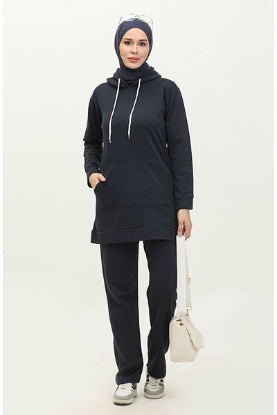 sefamerve Σετ φόρμας Navy Blue Indigo Double - 23103-03