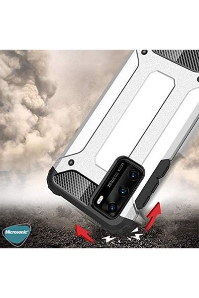 STOREMAX حافظة PrStorex P40 Rugged Armor Blue [حافظة متوافقة مع P40 - أزرق] LifePeri 1063348