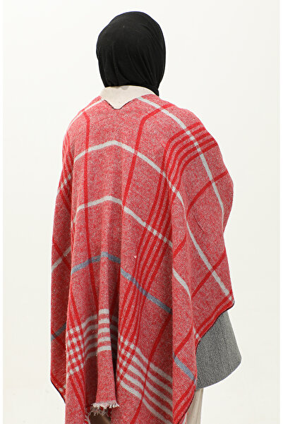 sefamerve Çizgi Desenli Panço 2054-02 Kırmızı