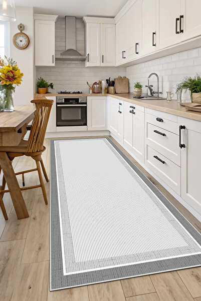 Evimle Makinede yıkanabilir kaymaz taban leke tutmaz mutfak halısı salon halı...