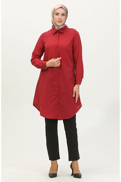 sefamerve Tunica Rosie Claret Nasturi - Model 6122-08