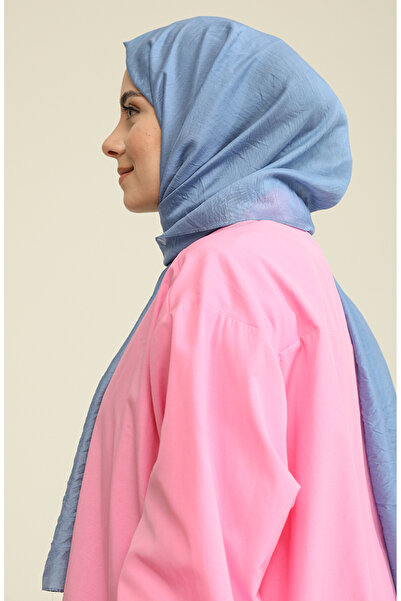 sefamerve Madame Mary Aerobin Şal 19078-11 Kot Mavi