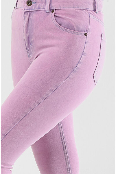 sefamerve Dar Paça Kot Pantolon 30092-01 Lila